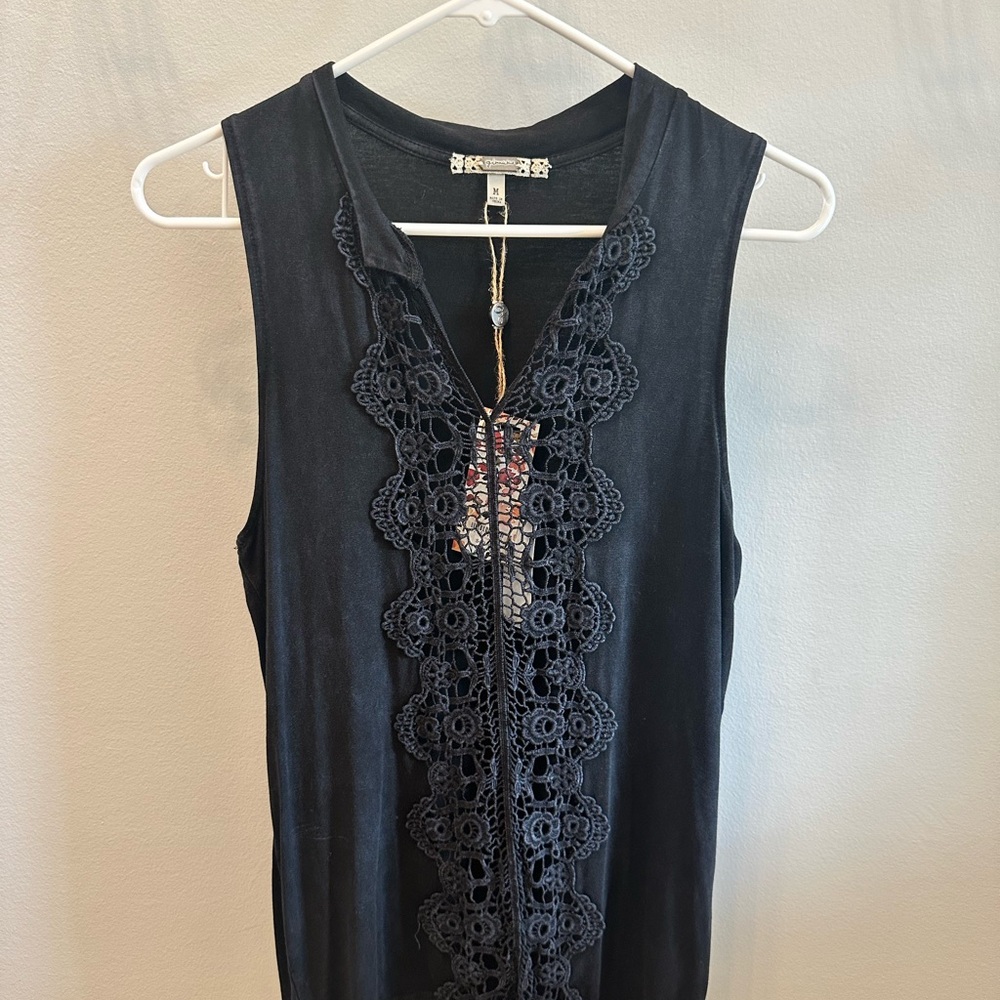 Gimmicks by BKE Crochet Detail Tank Top